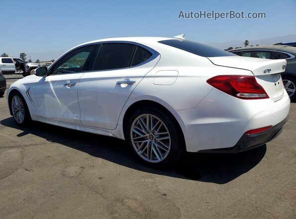 KMTG64LA9LU062665 2020 GENESIS G70 White Հետևի ձախ