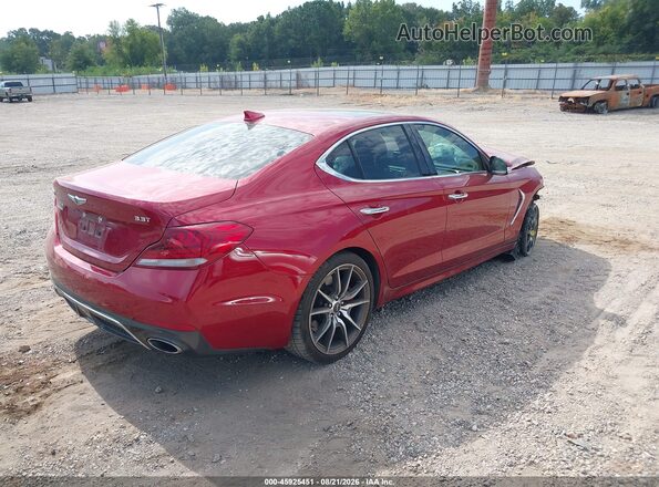 KMTG74LE1MU072740 2021 GENESIS G70 Red Հետևի աջ