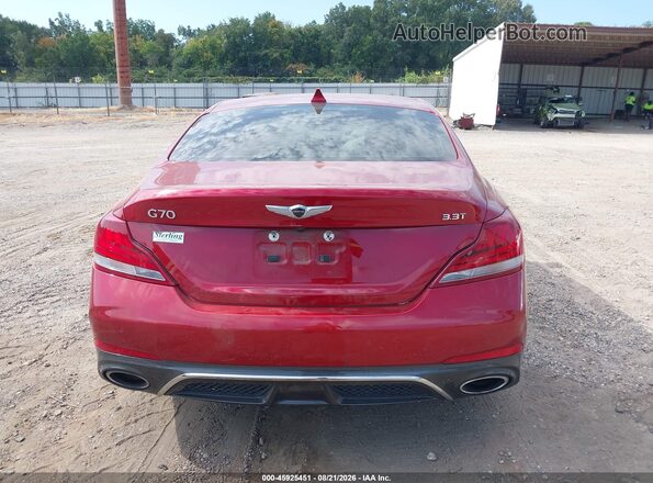 KMTG74LE1MU072740 2021 GENESIS G70 Red 