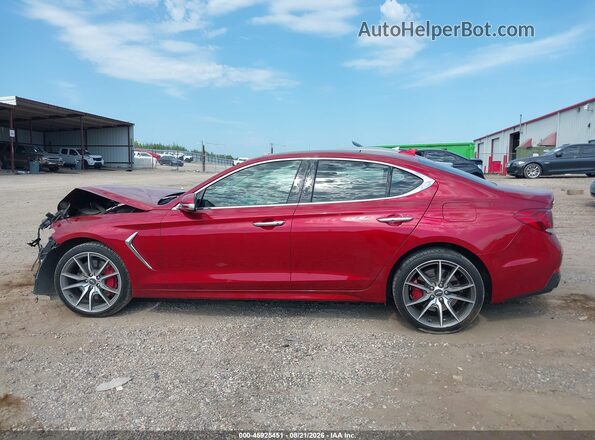 KMTG74LE1MU072740 2021 GENESIS G70 Red 