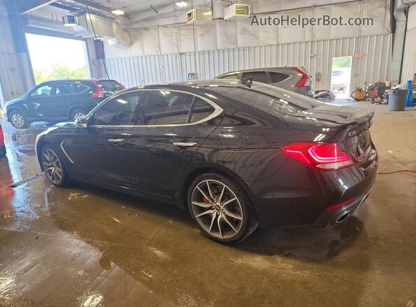 KMTG74LE3MU074375 2021 GENESIS G70 Black Задня ліва чверть