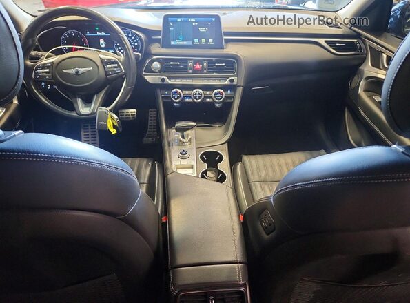 KMTG74LE3MU074375 2021 GENESIS G70 Black Вид панелі приладів