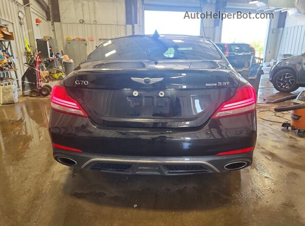 KMTG74LE3MU074375 2021 GENESIS G70 Black Вид ззаду