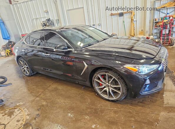 KMTG74LE3MU074375 2021 GENESIS G70 Black Передня права чверть