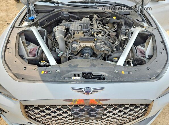 KMTG74LE5LU055292 2020 GENESIS G70 White Widok wnętrza z tyłu