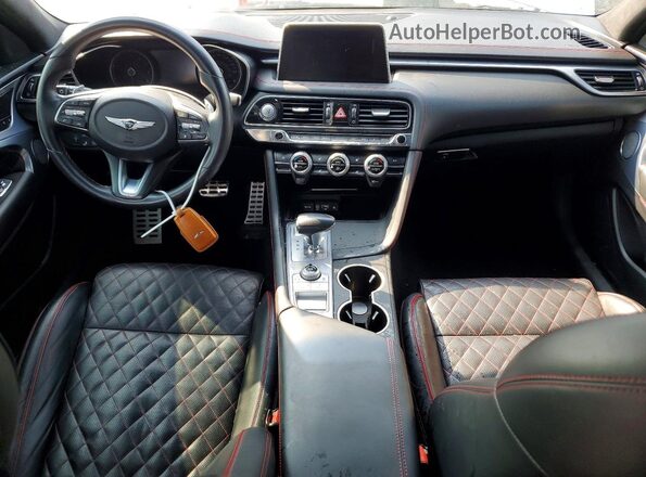 KMTG74LE5LU055292 2020 GENESIS G70 White Widok deski rozdzielczej