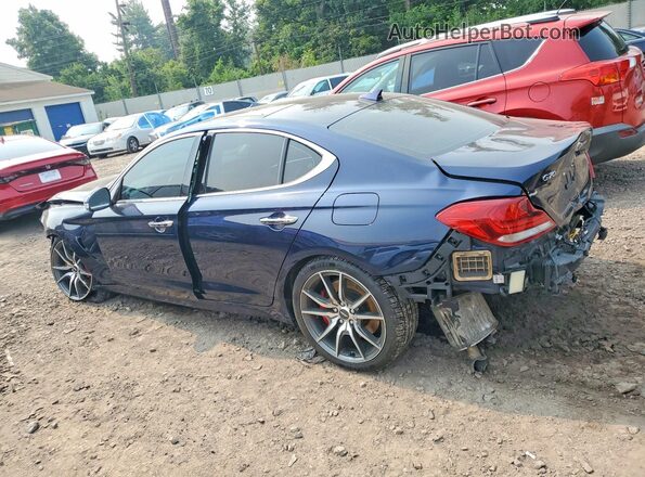 KMTG74LE6MU071874 2021 GENESIS G70 Blue Հետևի ձախ