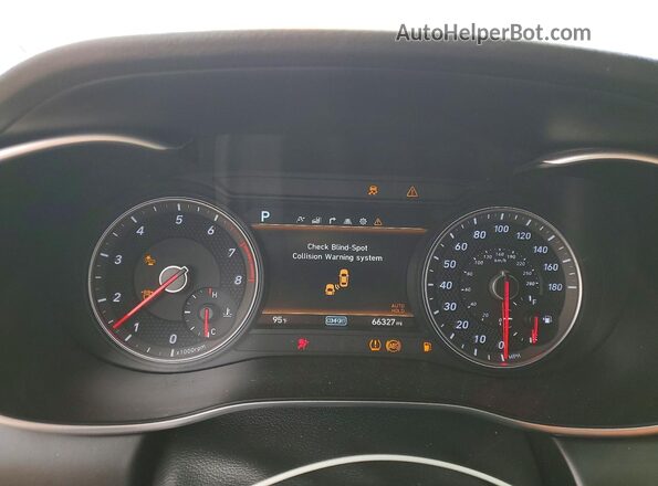 KMTG74LE6MU071874 2021 GENESIS G70 Blue Սարքավորումների վահանակի տեսք
