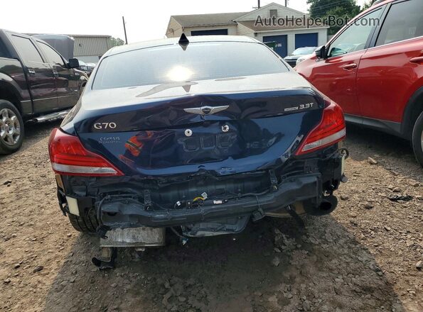 KMTG74LE6MU071874 2021 GENESIS G70 Blue Հետևի տեսք
