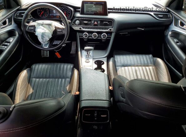 KMTG74LE6MU071874 2021 GENESIS G70 Blue Առջևի վահանակի տեսք