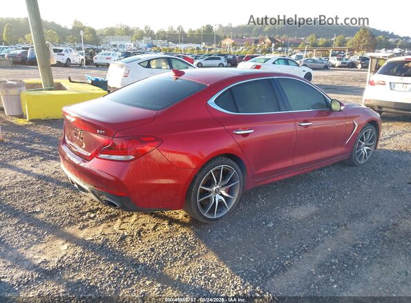 KMTG74LEXLU063663 2020 GENESIS G70 Red Հետևի աջ