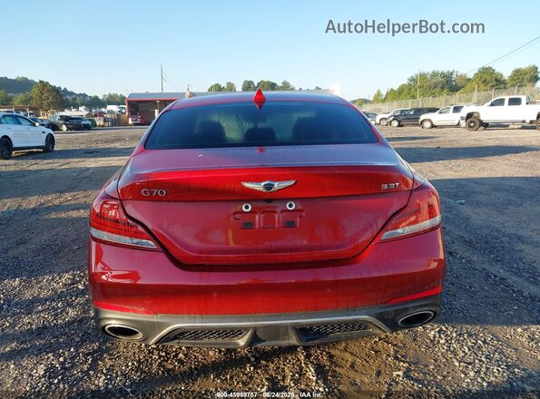 KMTG74LEXLU063663 2020 GENESIS G70 Red 