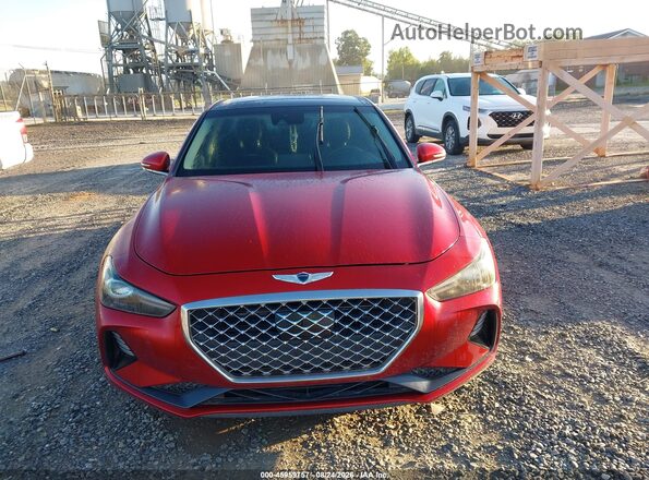 KMTG74LEXLU063663 2020 GENESIS G70 Red Սարքավորումների վահանակի տեսք