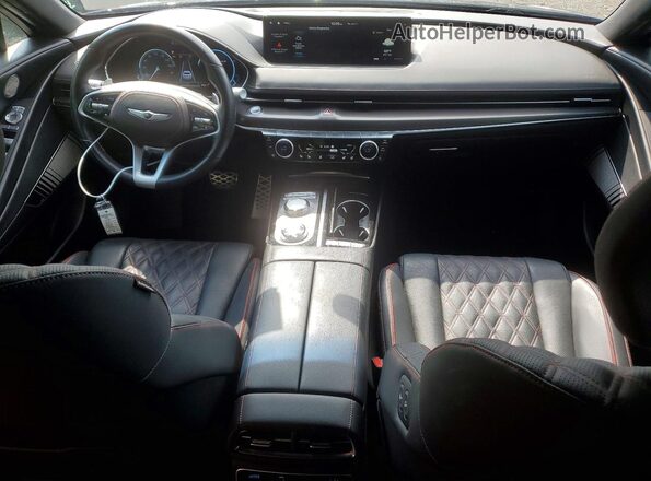 KMTGA4SC3PU181478 2023 GENESIS G80 Black წინა პანელის ხედი