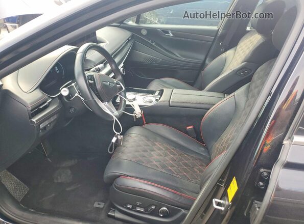 KMTGA4SC3PU181478 2023 GENESIS G80 Black წინა სალონის ხედი