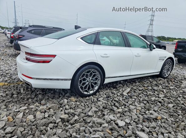 KMTGB4SC3RU217640 2024 GENESIS G80 White უკანა მარჯვენა