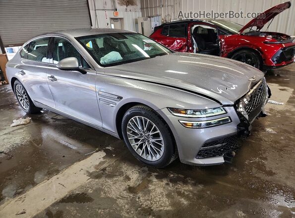 KMTGB4SC5PU182242 2023 GENESIS G80 Silver Przód prawy