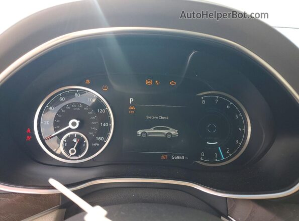 KMTGB4SC9PU153018 2023 GENESIS G80 White Вид щитка приладів