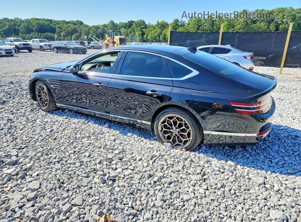 KMTGC4SD9MU026934 2021 GENESIS G80 Black უკანა მარცხენა