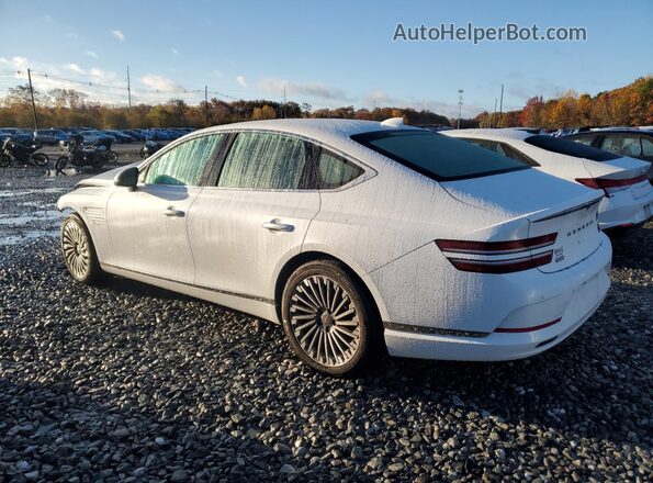 KMTGE4S16PU004698 2023 GENESIS G80 White უკანა მარცხენა