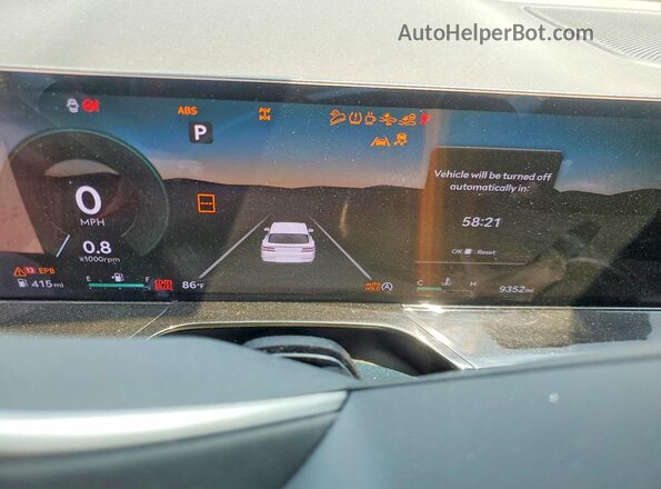 KMUHAESB3SU230166 2025 GENESIS GV80 Black ხელსაწყოთა პანელის ხედი