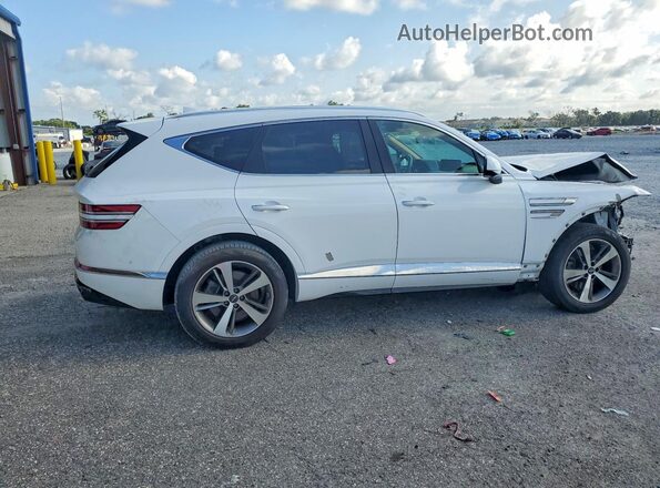 KMUHB4SB4MU037812 2021 GENESIS GV80 White Rear right