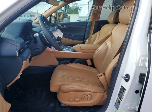 KMUHB4SB4MU037812 2021 GENESIS GV80 White Front interior view