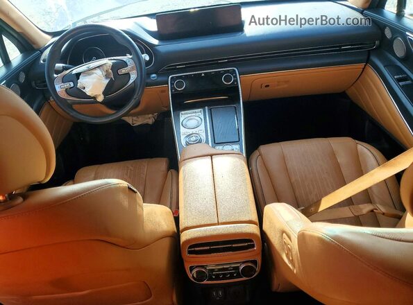 KMUHB4SB4MU037812 2021 GENESIS GV80 White Dashboard view