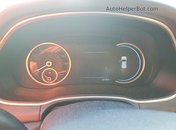 KMUHB4SB4MU037812 2021 GENESIS GV80 White Instrument cluster view