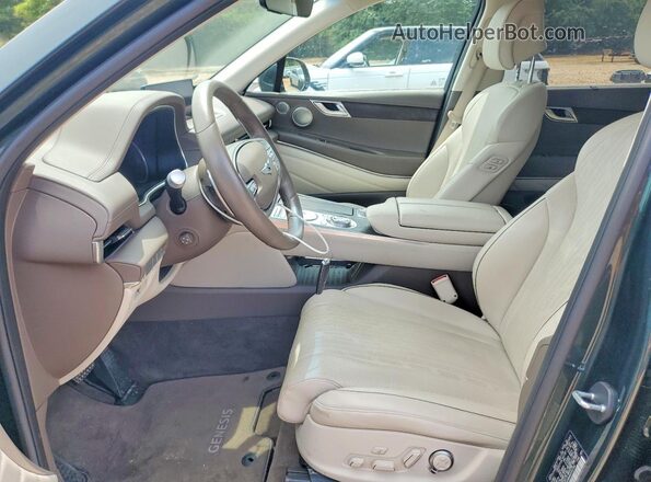KMUHB4SB6MU053784 2021 GENESIS GV80 Green Front interior view