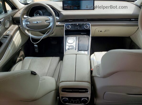 KMUHB4SB6MU053784 2021 GENESIS GV80 Green Dashboard view