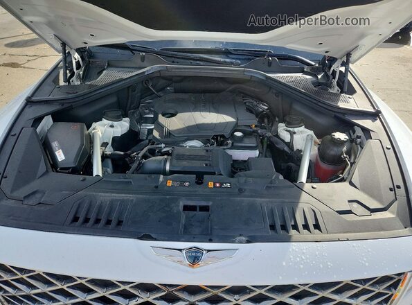 KMUHBDSB0RU172650 2024 GENESIS GV80 White ძრავის განყოფილების ხედი