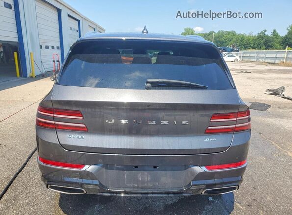 KMUHBDSB2MU052227 2021 GENESIS GV80 Gray Rear view