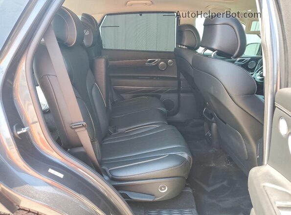 KMUHBDSB2MU052227 2021 GENESIS GV80 Gray Rear interior view