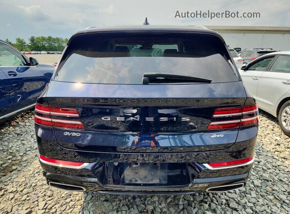 KMUHBDSB3RU175350 2024 GENESIS GV80 Blue Rear view