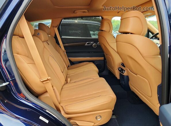 KMUHBDSB3RU175350 2024 GENESIS GV80 Blue Rear seats view