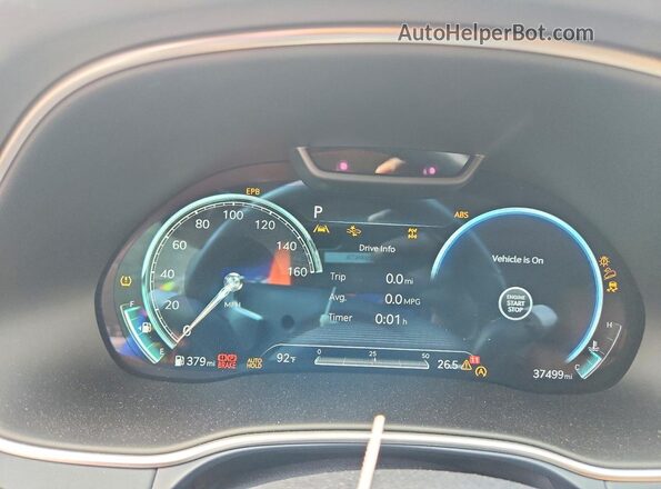 KMUHBDSB3RU175350 2024 GENESIS GV80 Blue Instrument cluster view