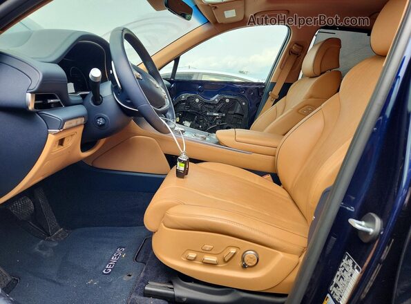 KMUHBDSB3RU175350 2024 GENESIS GV80 Blue Front interior view