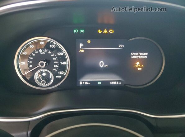 KMUHBDSB6RU209166 2024 GENESIS GV80 Синий Вид щитка приборов