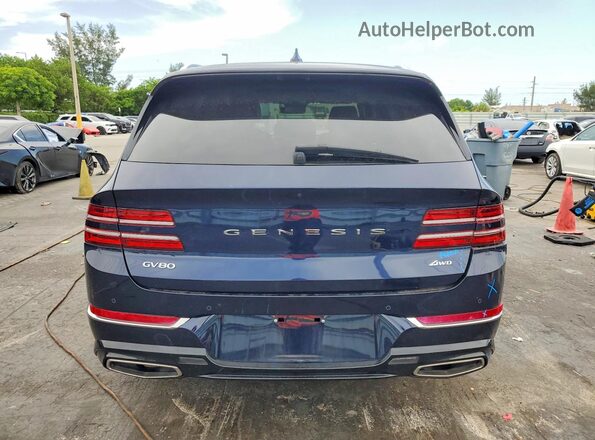 KMUHBDSB7RU155246 2024 GENESIS GV80 Blue Вид ззаду