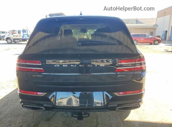 KMUHBDSB7RU168577 2024 GENESIS GV80 Black Rear view