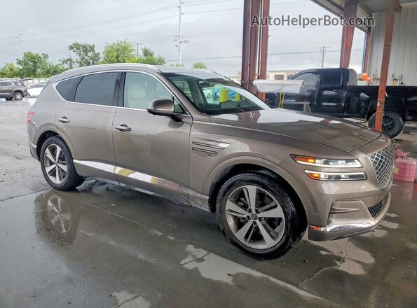 KMUHBDSB9MU040592 2021 GENESIS GV80 Tan Delantero derecho