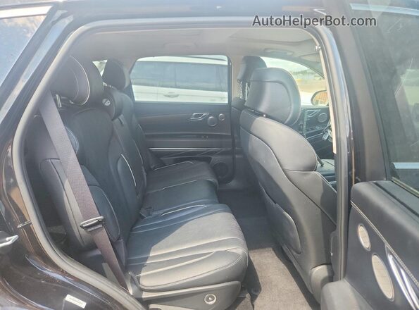KMUHBDSB9PU103758 2023 GENESIS GV80 Black Vista de los asientos traseros