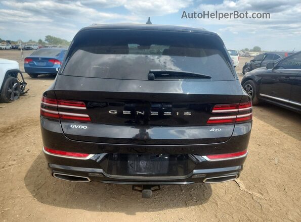 KMUHBDSB9PU103758 2023 GENESIS GV80 Black Vista trasera