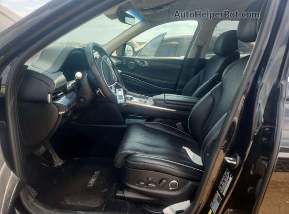 KMUHBDSB9PU103758 2023 GENESIS GV80 Black Vista interior delantera