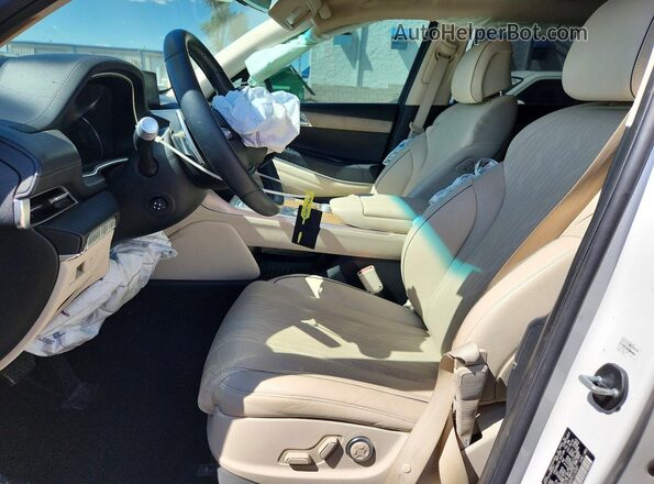 KMUHBDSBXPU115787 2023 GENESIS GV80 White Vista interior delantera