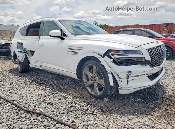 KMUHCESC2RU185346 2024 GENESIS GV80 White Front right
