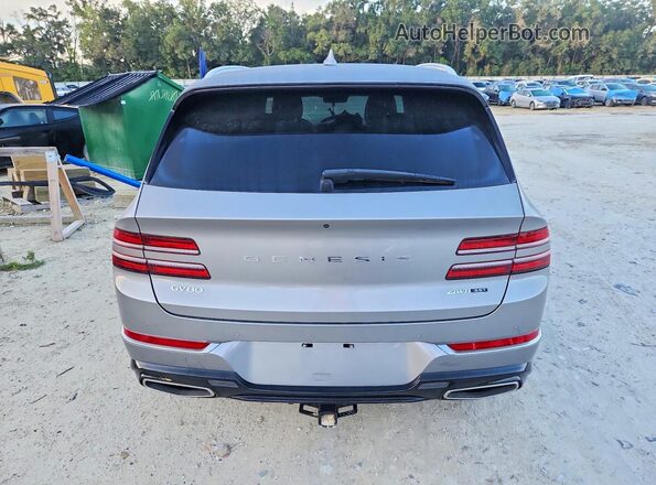KMUHCESC3MU072143 2021 GENESIS GV80 Silver უკანა ხედი