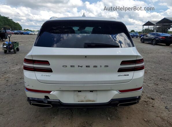 KMUHCESC6PU143422 2023 GENESIS GV80 White Вид ззаду