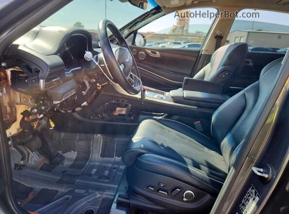 KMUHCESC9NU094715 2022 GENESIS GV80 Gray Vista interior delantera